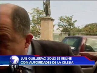 Solís acude al llamado de la Conferencia Episcopal