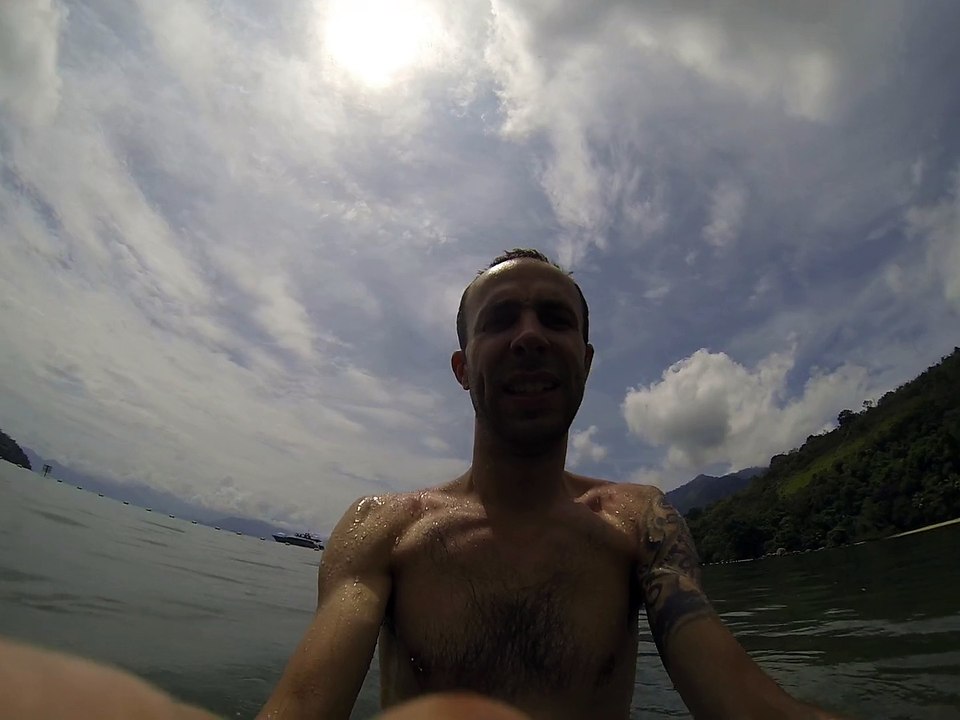 Panoramique sur la plage de Tapera à Ilha Grande