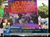 Campesinos hondureos exigen un alto a los desalojos violentos