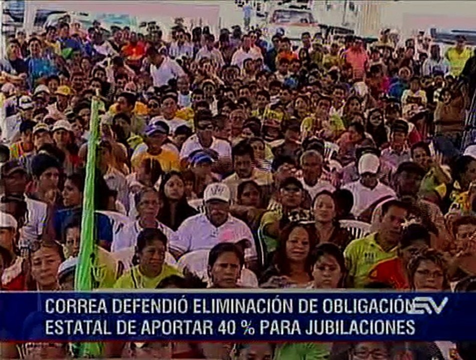 Correa defiende Ley del IESS y rechaza las protestas del pasado 19 de marzo