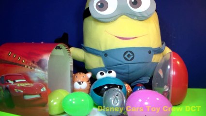 12 Surprise Toy Eggs! Cars Mater Frozen Batman Superman Jake and the Neverland Pirates!