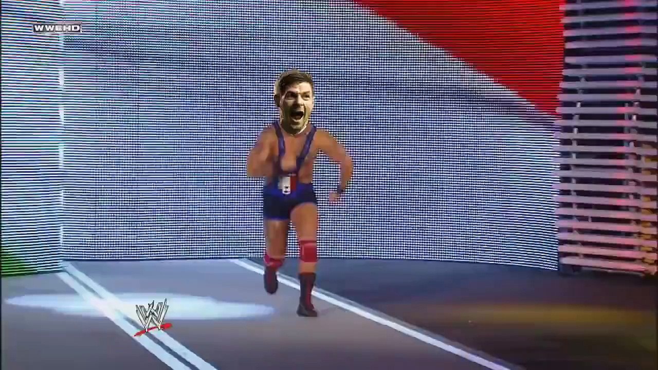 WWE Steven Gerrard Red Card against Manchester United