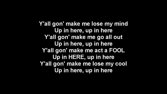 DMX - Party Up (dirty) - instrumental with lyrics