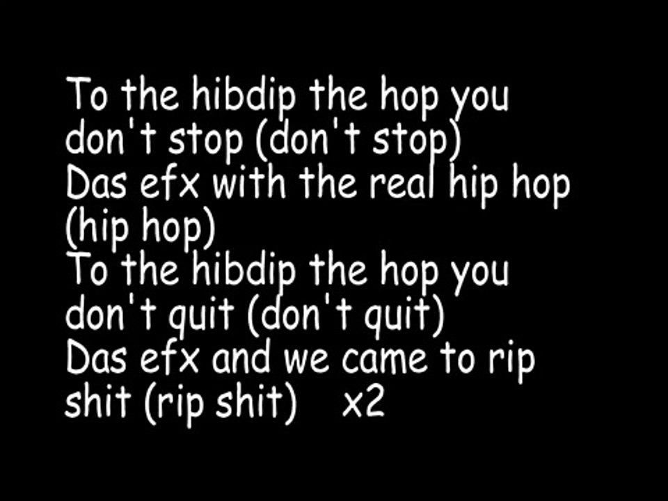 Das EFX Real Hip Hop Lyrics