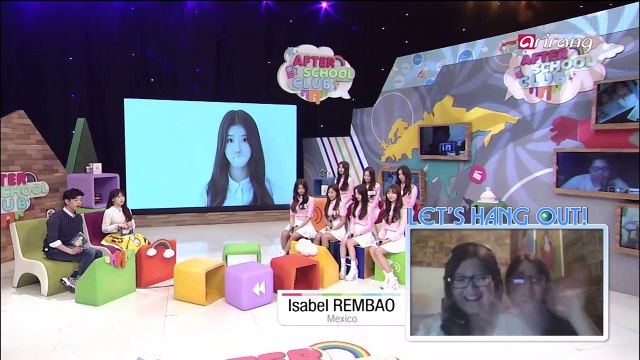 Hang out with Isabel REMBAO,Charlotte MANALAD 멕시코,필리핀 팬들과 영상통화