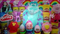 ★★★Barbie Play Doh Spiderman Rainbow Surprise Eggs Frozen Disney egg