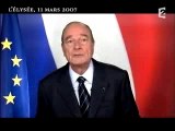 Allocution de J.Chirac sur FR2