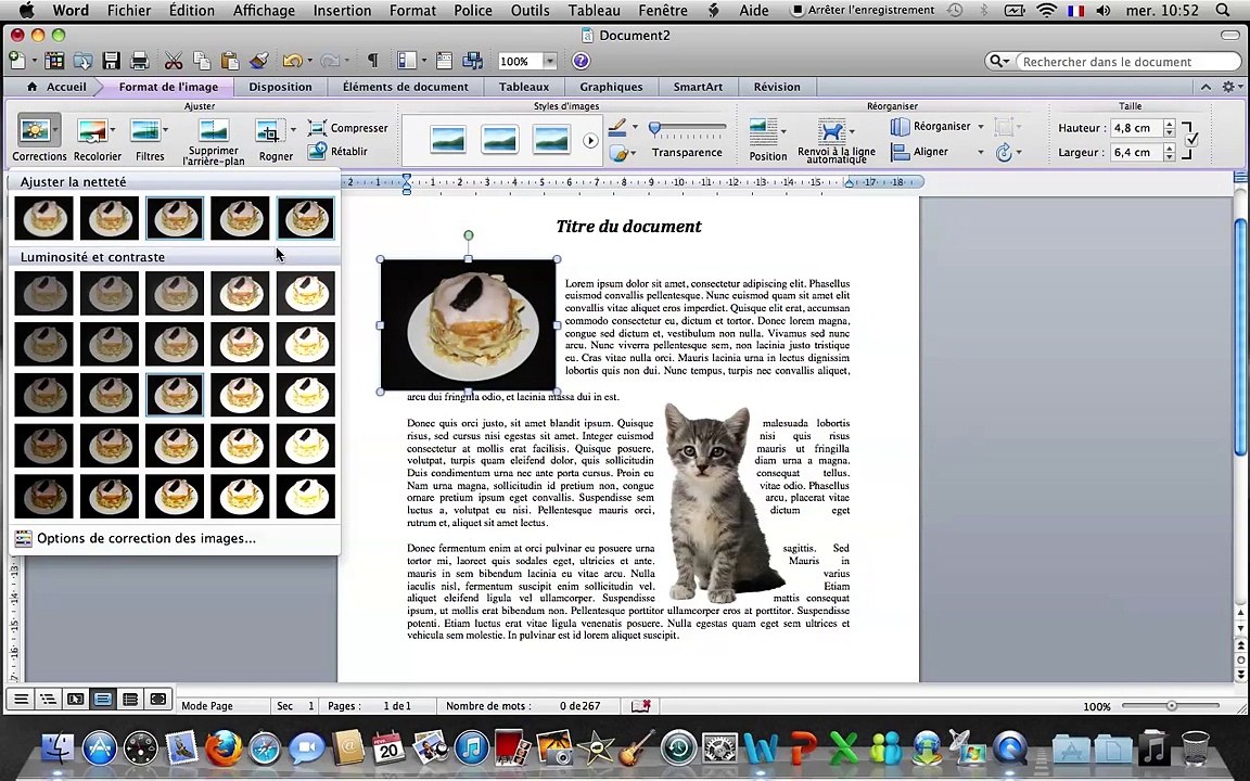 Tuto - Word 2011 - Insérer une image