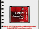 Kingston Ultimate 16 GB 266x CompactFlash Memory Card CF/16GB-U2