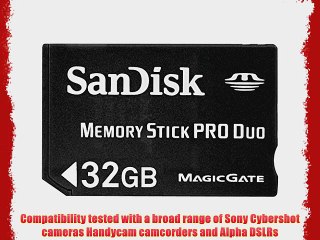 Скачать видео: SanDisk 32 GB Memory Stick Pro Duo Flash Memory Card SDMSPD-032G-A11