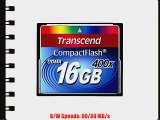 Transcend 400X - 16 GB Compact Flash Memory Card TS16GCF400 (Blue)
