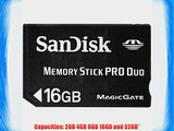 SanDisk 16 GB Memory Stick PRO Duo Flash Memory Card - Bulk Package