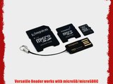 Kingston Mobility Kit - 8 GB microSDHC Flash Memory Card with SD and miniSD Adapters   USB