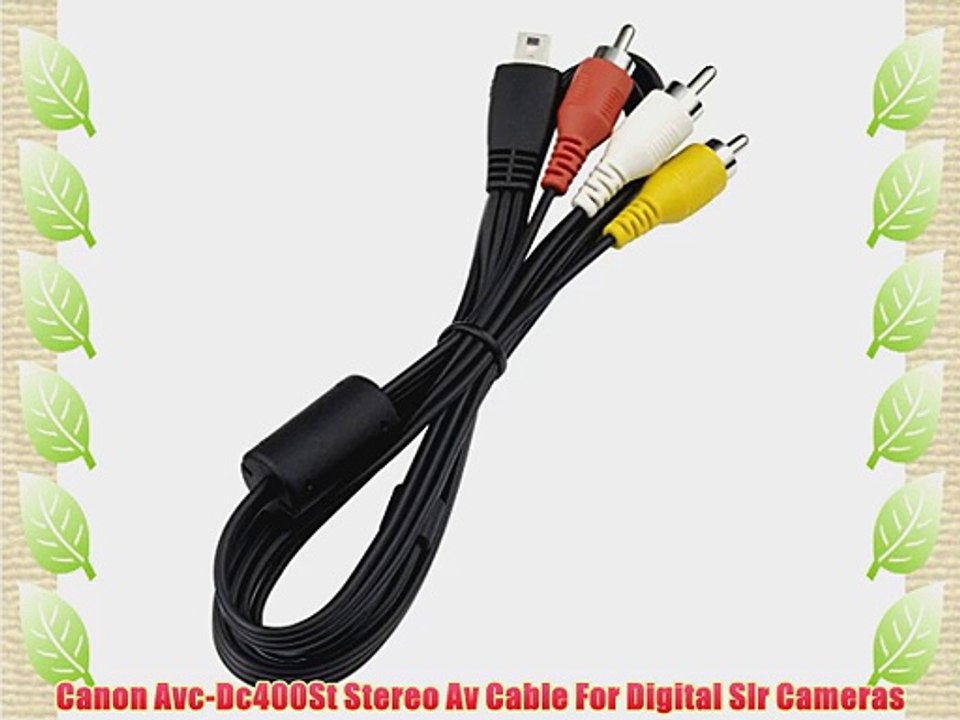 Canon Avc-Dc400St Stereo Av Cable For Digital Slr Cameras