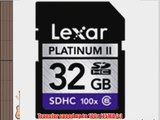 Lexar Platinum II 32 GB 100x SDHC Flash Memory Card LSD32GBSBNA100