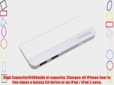 Lumsing? 10400mAh Portable Power Bank Dual USB External Battery Charger for iPhone iPad Samsung