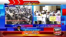 MQM's Protest against Ary News outside Sindh Assembly