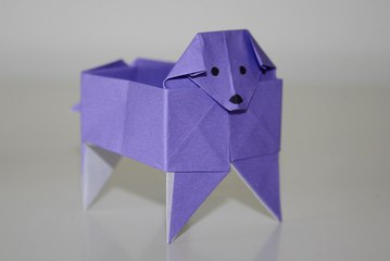 Origami - Boite chien