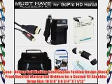 Must Have Accessory Kit For GoPro HD HERO3 GoPro HERO3  Includes Extended Replacement (1200