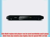 Philips DVP3650K All Multi Region Code Zone Free DVD Player