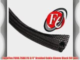 TechFlex F6N0.75BK F6 3/4 Braided Cable Sleeve Black 50 Feet