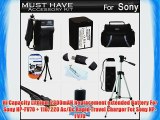 Must Have Accessory Kit For Sony HDR-XR260V HDR-TD20V HDR-CX190 HDR-CX210HDRCX330/B HDRPJ810/B