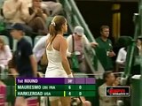 Amelie Mauresmo vs Ashley Harkleroad - 2008 Wimbledon WS R1 - Highlights