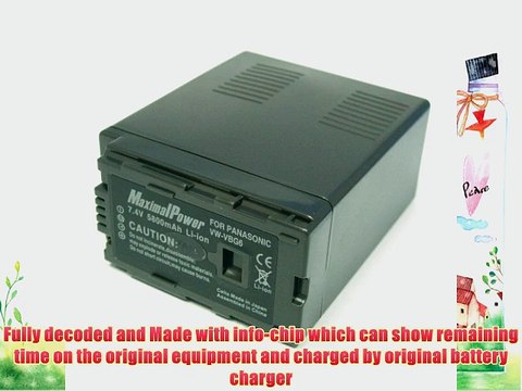 Maximal Power DB PAN VW-VBG6 Replacement Intelligent Li-Ion Battery