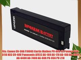 Replacement Battery for General Electric Panasonic works with Curtis Mathes PV-800 Canon F
