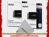 (2 Pack) Vivitar NP-FV100 Ultra High Capacity 4200mAH Li-ion Batteries for SONY Camcorders