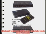 3in x 2out 3x2 HDMI Selector Switch Switcher Splitter 3D capable remote control
