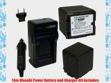 Wasabi Power Battery (2-Pack) and Charger for Panasonic VW-VBG260 and Panasonic AG-AC7 AG-AF100