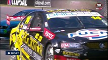 James Golding Dunlop V8 Supercar Crash - Turn 3 - Clipsal 2015