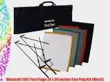 Westcott 1957 Fast Flags 24 x 36 Inches Fast Flag Kit (Black)