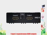 CE labs HA2-3 HDMI Splitter - 1 Input and 2 Outputs