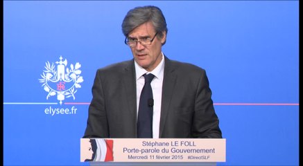 Compte-rendu du Conseil des ministres du 11 février 2015