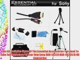 Essential Accessory Kit For Sony HDR-CX220 HDR-CX220/B HDR-CX220/L HDR-CX220/R HDR-CX220/S