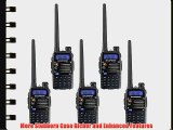 5 Pack BaoFeng UV-5RA 136-174/400-480 MHz Dual-Band Two Way Radio Black   Baofeng Programming