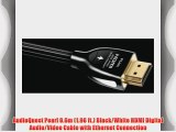 AudioQuest Pearl 0.6m (1.96 ft.) Black/White HDMI Digital Audio/Video Cable with Ethernet Connection