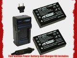 Wasabi Power Battery (2-Pack) and Charger for Drift LLBAT Long-Life Battery and Drift HD170