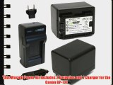 Wasabi Power Battery (2-Pack) and Charger for Canon BP-727 CG-700 and Canon VIXIA HF M50 HF