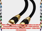 IBRA? 6Feet High Speed PRO GOLD BLACK Range HDMI to HDMI Cable 3D 2160p PS4 SKY HD 4K Ultra