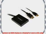 StarTech.com DP2HDMIUSBA DisplayPort to HDMI Adapter with USB Audio