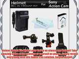 All in 1 Helmet Mount Kit For Sony HDRAS100V/W HDR-AS100VR HDR-AS15 HDR-AS30V HDR-MV1 HDR-AS200V