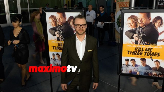 Simon Pegg Kill Me Three Times LA Premiere Red Carpet