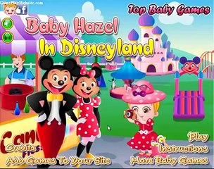 BABY HAZEL  A Disney terre, Disneyland Juego, Disneyland game and cartoon !
