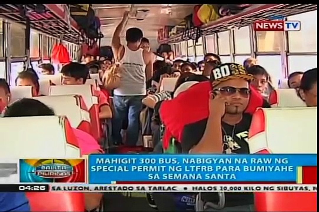 Mahigit 300 bus, nabigyan na raw ng special permit ng LTFRB para bumiyahe sa Semana Santa