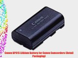 Canon BP915 Lithium Battery for Canon Camcorders (Retail Packaging)