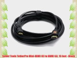 Tether Tools TetherPro Mini-HDMI (C) to HDMI (A) 15 feet - Black