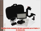 Fotodiox Pro LED 209AS w/ Video Lighting Bracket Video LED Light Kit with Dimmable Switch Daylight